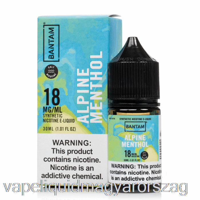 Alpesi Mentol Sók - Bantam Vape - 30 Ml 18 Mg Vape E Cigi